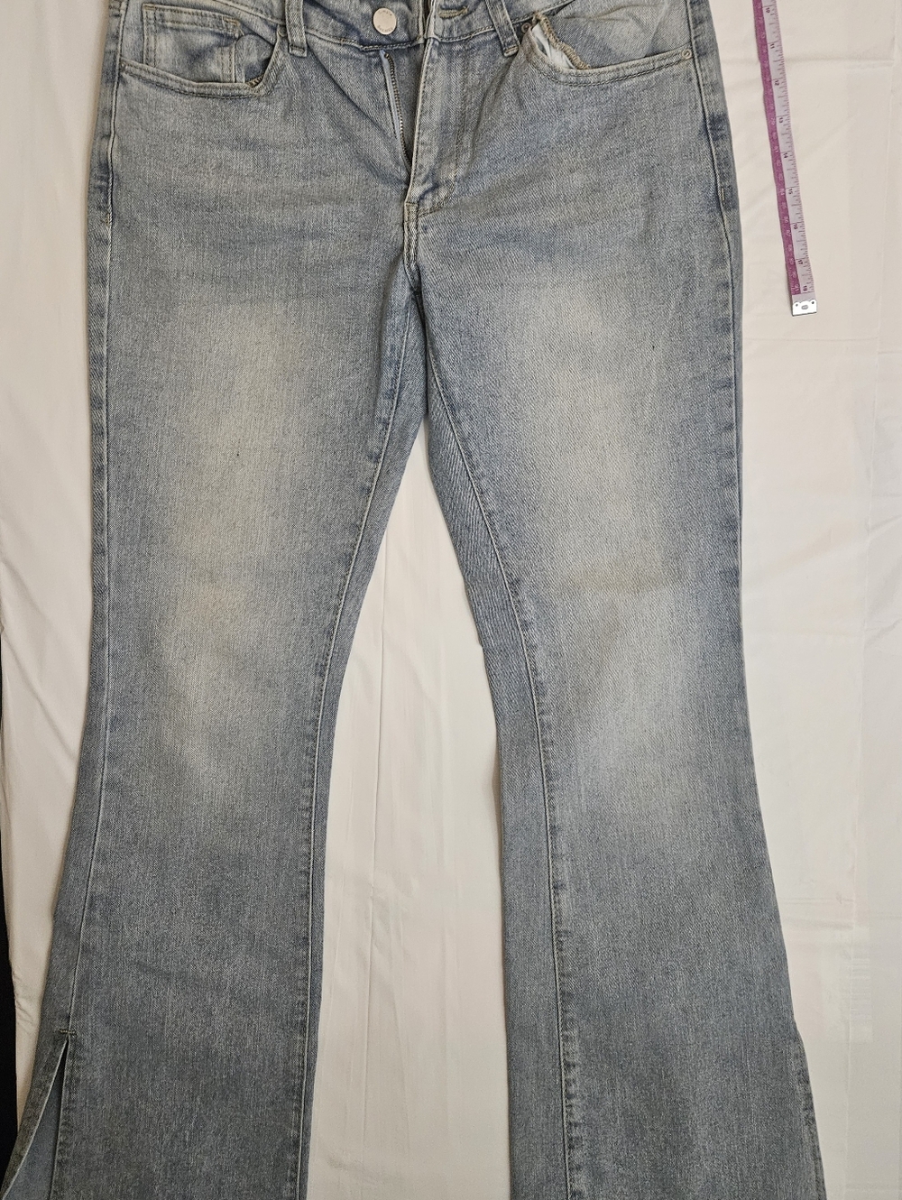 Light Blue High-Rise Flare Jeans